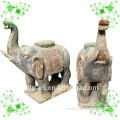 Wooden Hand Carving Sculpture Of Elephant YL-Q006